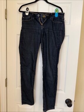 Lucky Brand Navy Blue Jeans with Gold Stitching Accent